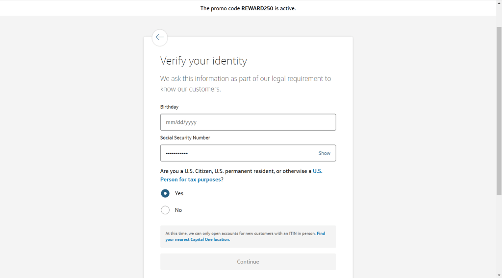 如何用ITIN开通Capital One的Checking支票账户 2 2024 06 06 155324