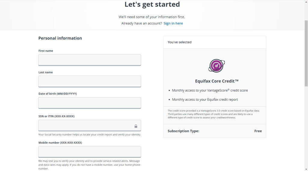 如何用ITIN注册Equifax查看自己的美国信用 2 2024 06 10 210925