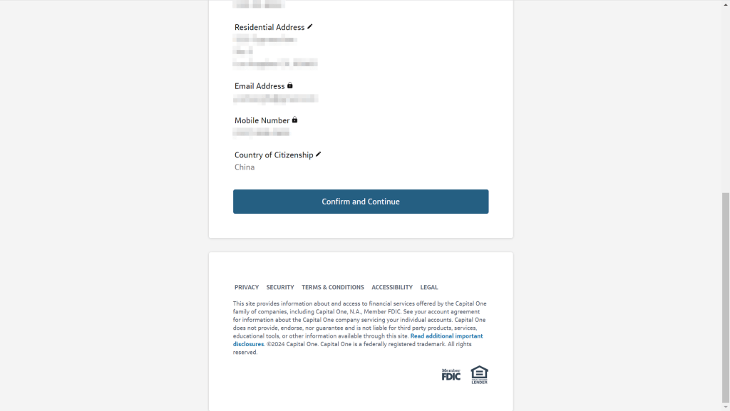如何用ITIN开通Capital One的Checking支票账户 9 2024 06 11 223210