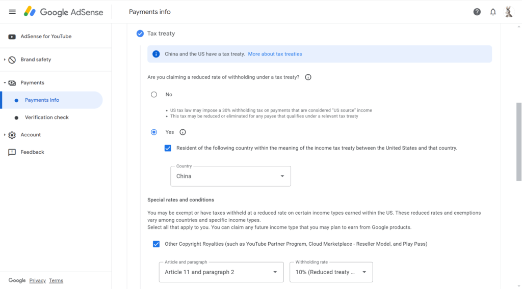如何用ITIN为美国区Google AdSense添加税务信息 9 2024 06 18 233331