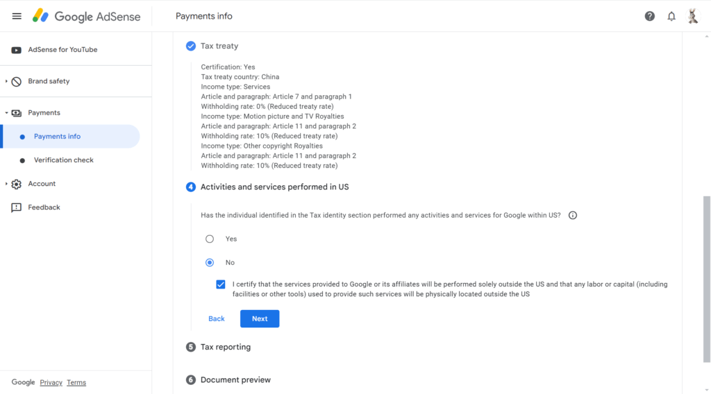 如何用ITIN为美国区Google AdSense添加税务信息 11 2024 06 18 234057