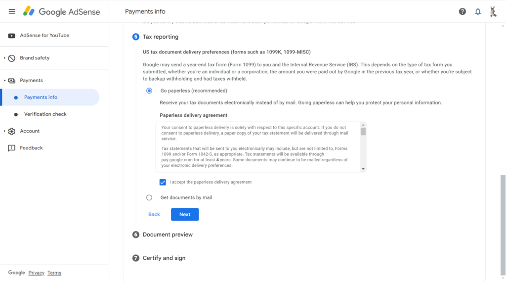 如何用ITIN为美国区Google AdSense添加税务信息 12 2024 06 18 234952