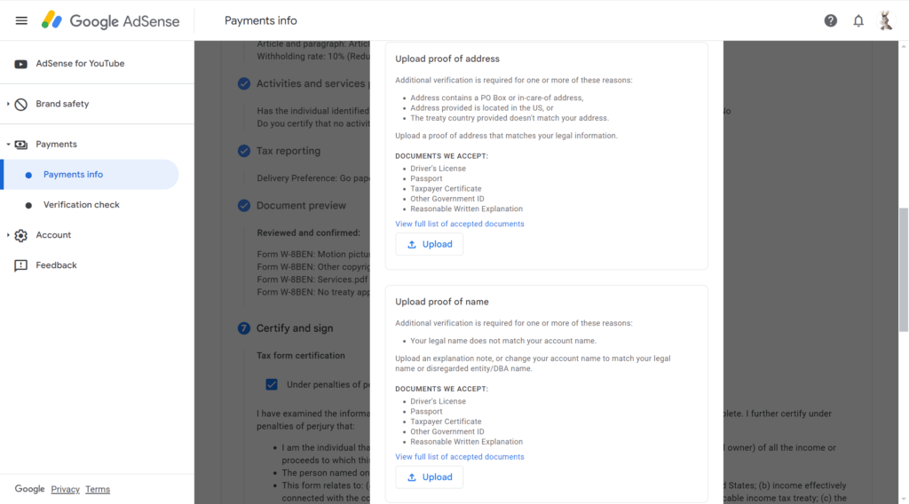 如何用ITIN为美国区Google AdSense添加税务信息 16 2024 06 19 000901