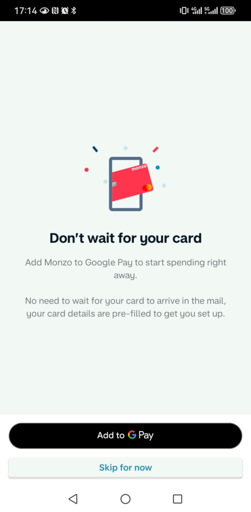 如何用ITIN开通Monzo US的Checking支票账户 23 Screenshot 20240821 171421 co.uk .getmondo