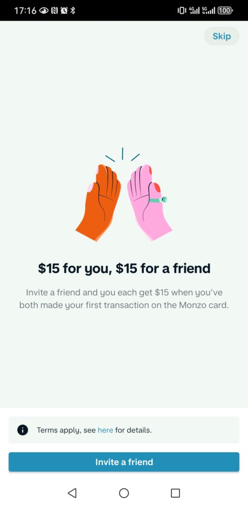 如何用ITIN开通Monzo US的Checking支票账户 25 Screenshot 20240821 171641 co.uk .getmondo