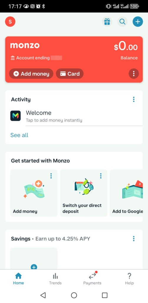 如何用ITIN开通Monzo US的Checking支票账户 26 Screenshot 20240821 171727 co.uk .getmondo