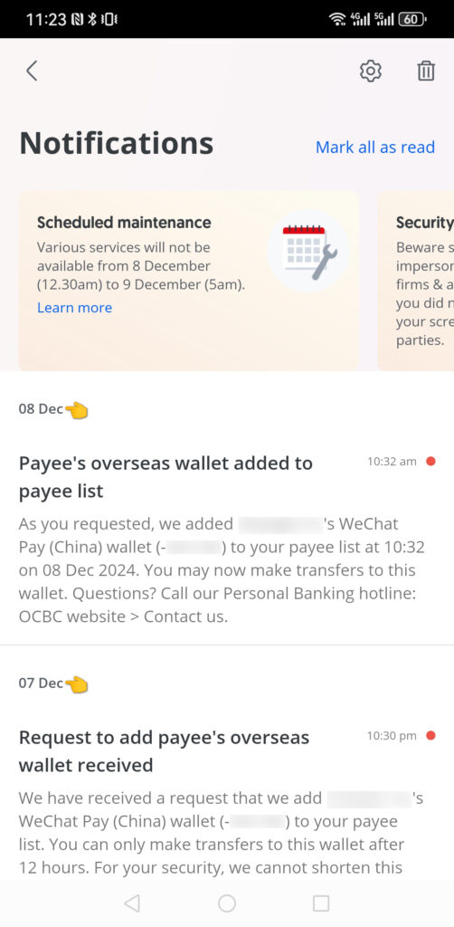 OCBC可以转账给微信和支付宝了 7 Screenshot 20241208 112344 com.ocbc .mobile